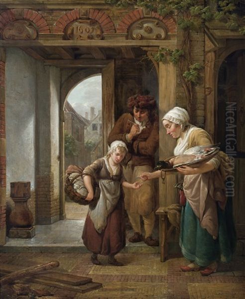 The Poultry Seller In A Gateway - view 1