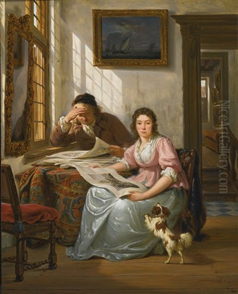 Interior With A Collector And His Wife - view 1