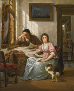 Interior With A Collector And His Wife