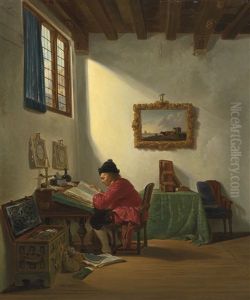 Merchant At His Desk Merchant At His Desk