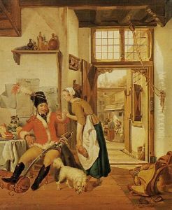 Scena D'interno Con Personaggi by Abraham van Stry the Younger