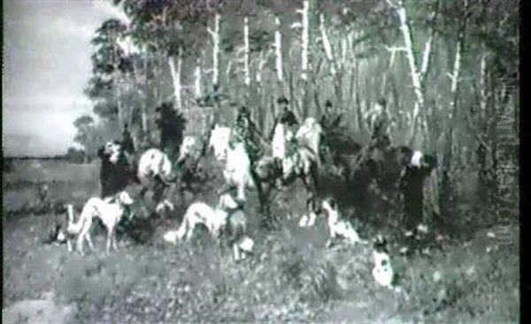Jagdgesellschaft Mit Hunden - view 1