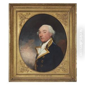 Portrait Of Captain William Locker by Gilbert Stuart