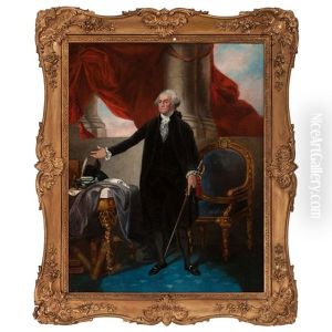 Portrait Of George Washington, Lansdowne Version by Gilbert Stuart