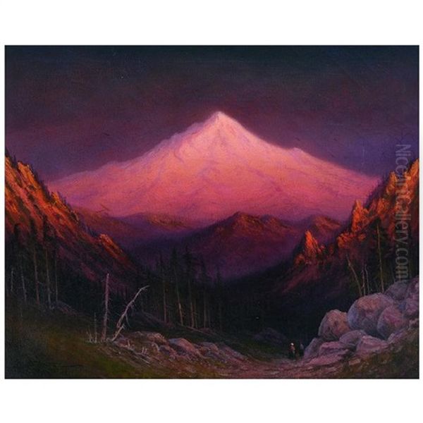 Sunset Glow, Mt. Pitt, Southern Oregon - view 1