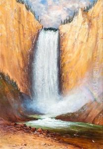 Lower Falls At Yellowstone by James Everett Stuart
