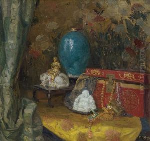 Asiatisches Stilleben by Robert Emil Stuebner