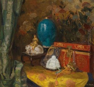 Stillleben Mit Asiatika by Robert Emil Stuebner