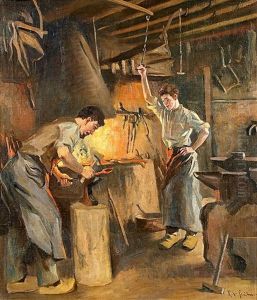 In Der Schmiede by Robert Emil Stuebner