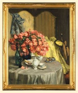 Still Life With Flowers by Robert Emil Stuebner