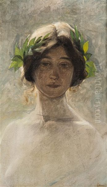 Girls With Laurel Wreath - view 1