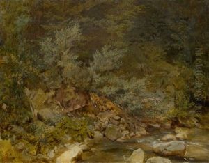 Forest Stream by Ernst Stueckelberg