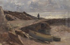 Uferszene by Ernst Stueckelberg