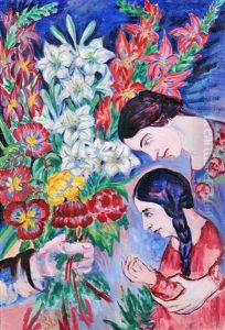 Blumengruss (bildnis Von Elisabeth Und Felicitas Mit Blumenstrauss) Blumengruss (bildnis Von Elisabeth Und Felicitas Mit Blumenstrauss)