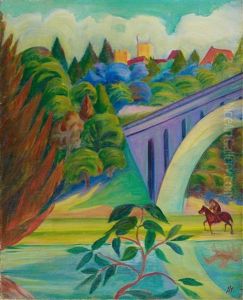 Landschaft Mit Reiter Landschaft Mit Reiter