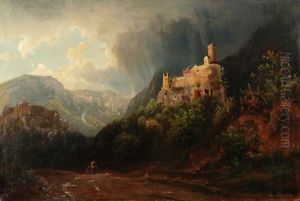 Blick Auf Schloss Bechburg by Bernhard Studer
