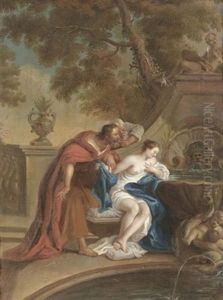 Susanna Beim Baden by Johann Rudolf Studer