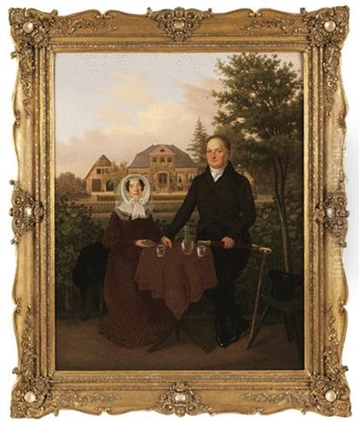 Portrait Eines Kaufmanns Und Seiner Frau - view 1