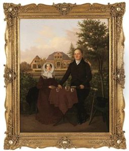 Portrait Eines Kaufmanns Und Seiner Frau