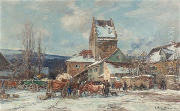 Wintery Cattle Market - view 1