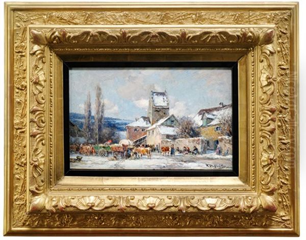 Viehmarkt Im Winter - view 1