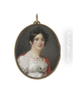 A Portrait Miniature Of Mrs Mary Levin Smith (d.1839)