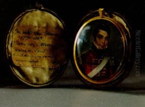 Portrait Of A Young Military Officer by Samuel John Stump