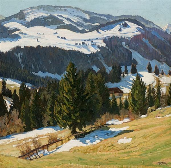 The Beginning Of Spring In The Mountains - view 1