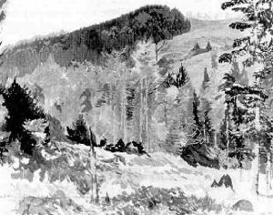 Waldlandschaft Mit Herbstlichen Baumen by Wilhelm Stumpf