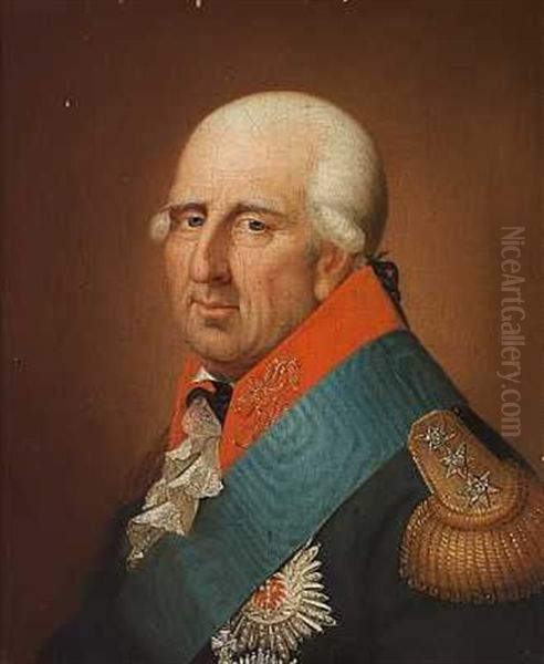 Portraet Af Admiral Balthar Von Wintherfeldt I Uniform Og Med Elefantordenens Stjerne Pa Brystet - view 1