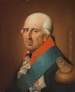 Portraet Af Admiral Balthar Von Wintherfeldt I Uniform Og Med Elefantordenens Stjerne Pa Brystet