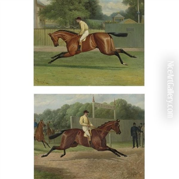 Galloping To The Paddock (+ In The Paddock; Pair) - view 1