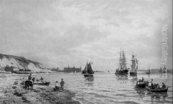 Halsingsund Mit Schlos Helsingor - view 1
