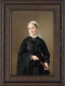 Portrait Plaque Of Mr. Gideon Welles (+ Portrait Plaque Of Mrs. Gideon Welles; Pair) Portrait Plaque Of Mr. Gideon Welles (+ Portrait Plaque Of Mrs. Gideon Welles; Pair)