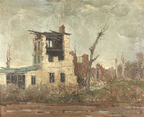 Bombed Buildings, Northern France - view 1