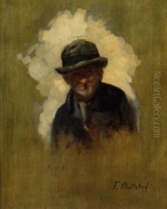 Brustbild Eines Alten Mannes by Franz Sturtzkopf