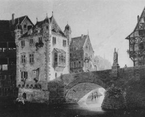 Romantische Stadtansicht by Karl Sturtzkopf