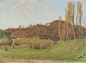 Am Rhein Gegenuber Rudlingen by Hans Sturzenegger
