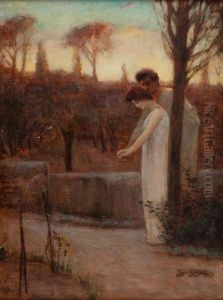 Vinicius And Ligia In Garden (scene From Sienkiewicz's Quo Vadis)