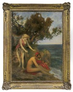 Calypso And Odysseus by Jan Styka