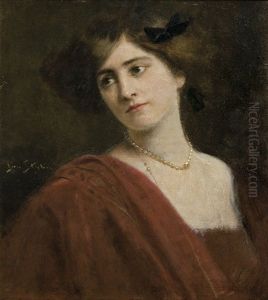 Portrait Of Young Lady With Pearls