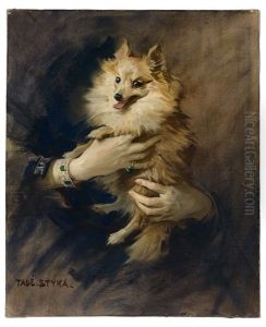 Portrait De Fifi Ii, Chienne De Mrs Kingsley Macomber by Tadeusz Styka