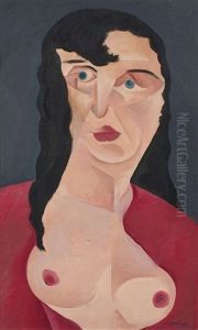Jindrich Styrsky 1899 - 1942 Portrait De Femme (ou Prostituee) by Jindrich Styrsky