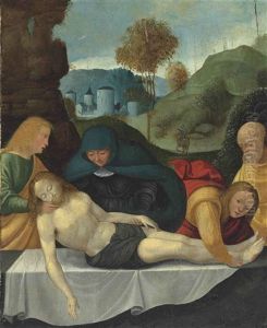 The Lamentation by (Bartolomeo Suardi) Bramantino