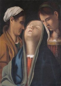Schmerzensmadonna by (Bartolomeo Suardi) Bramantino