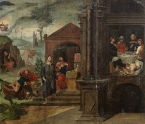 Christ In The House Of Simon The Pharisee And Other Scenes From The Life Of Christ by Lambert Suavius