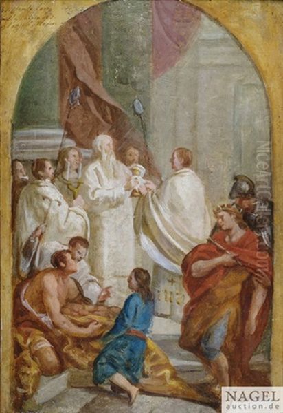 Die Messe Des Hl. Basilius Mit Kaiser Valerius - view 1
