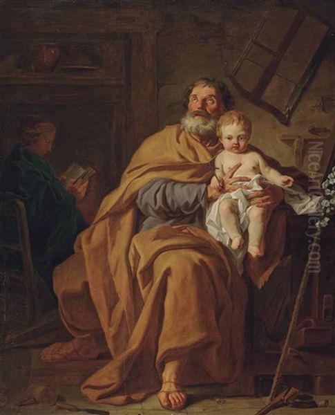 Saint Joseph And The Christ Child - view 1