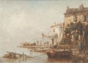 Vue Des Martigues by Joseph Francois Suchet
