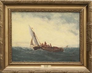 Barque Et Voilier by Joseph Francois Suchet